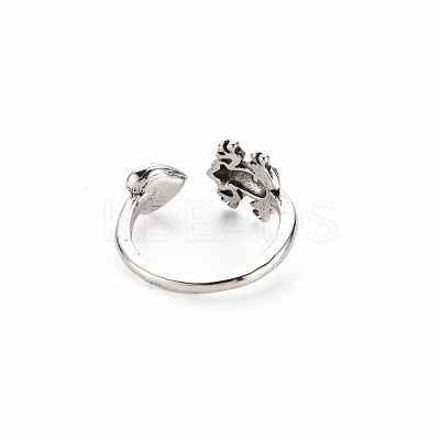 Men's Alloy Cuff Finger Rings RJEW-N029-078-1