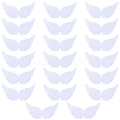 20Pcs Cloth Angel Wings AJEW-GF0012-62B-1