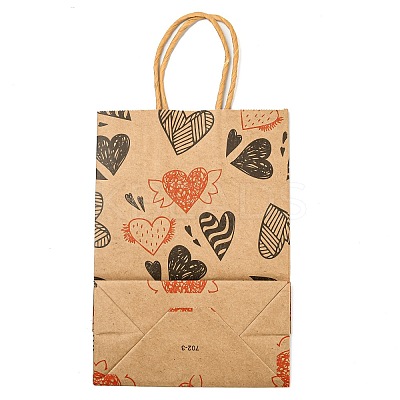 Valentine's Day Rectangle Paper Gift Bags ABAG-C006-01C-1