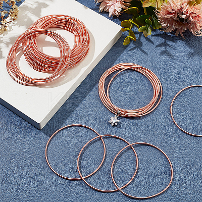 40 Strands Spring Bracelets TWIR-BC0001-51RG-1