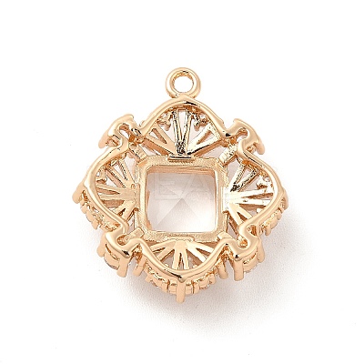 Brass with K9 Glass Pendants KK-B071-03G-01-1
