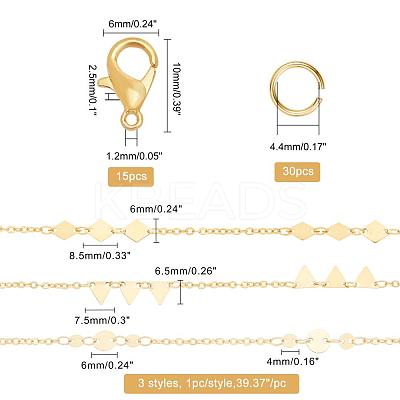 3 Styles 3m Link Chains DIY-CA0002-05-1