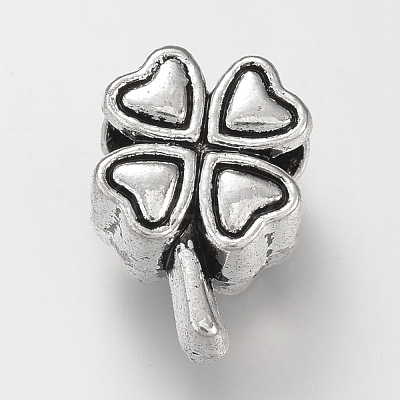 Tibetan Style Alloy European Beads TIBE-S310-079AS-LF-1
