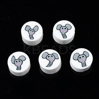 Handmade Polymer Clay Beads CLAY-N008-036K-1