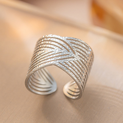 304 Stainless Steel Cuff Rings FS-WG2A607-06-1