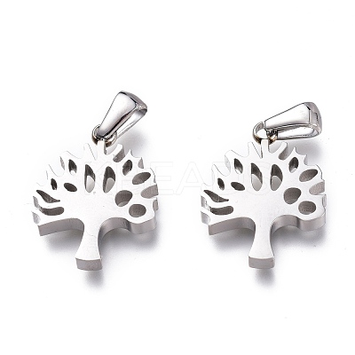 Tarnish Resistant 304 Stainless Steel Pendants STAS-Z006-01P-1