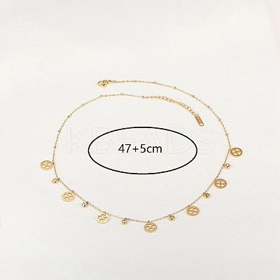 Stainless Steel Clover Bib Necklace LS-QC7472-1-1