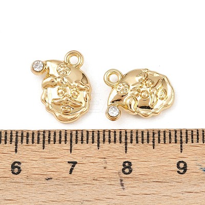 Christmas Alloy with Crystal Rhinestone Charms FIND-G102-02G-02-1