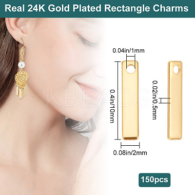 150Pcs Brass Charms KK-BBC0011-59-1
