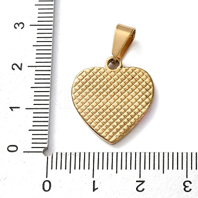 201 Stainless Steel Enamel Pendants STAS-U053-06G-02-1