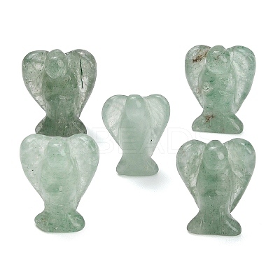 Natural Green Aventurine Gemstone Carved Angle Figurines GG-CBA8396-A11-1