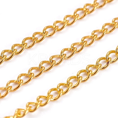 Brass Twisted Chains Curb Chains X-CHC-S107-G-NF-1-1