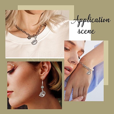DIY Tibetan Style Alloy Pendants PALLOY-SC0004-13-1