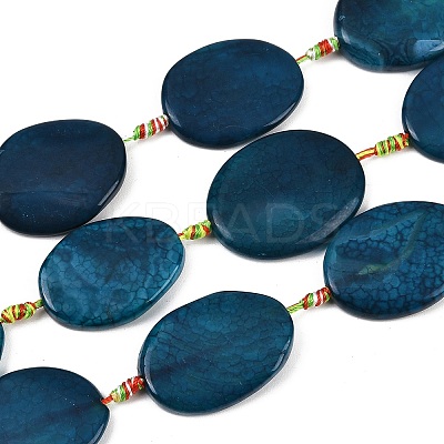 Natural Dragon Veins Agate Beads Strands G-P605-L01-01A-1