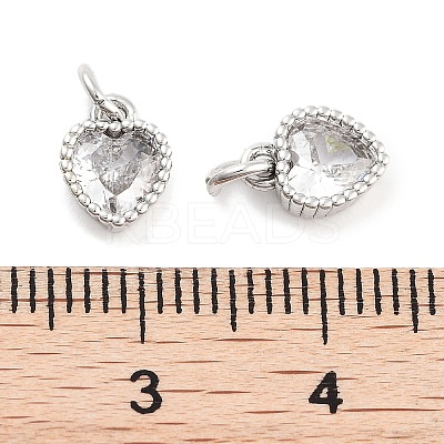 Brass with Cubic Zirconia Pendants KK-P271-42P-B-1