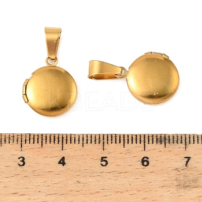 316 Stainless Steel Locket Pendants STAS-K321-11A-G-1