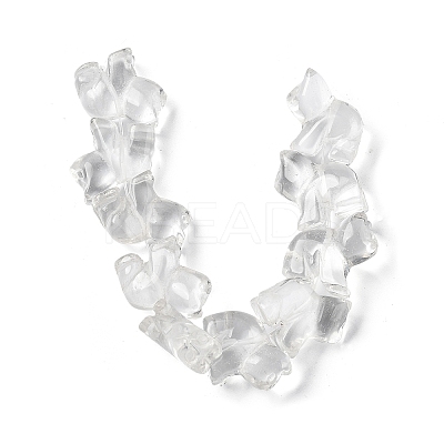Chinese Zodiac Natural Quartz Crystal Carved Beads G-D300-01H-1