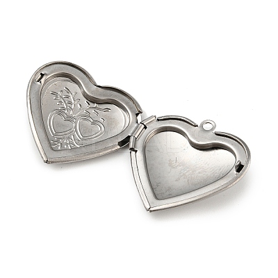 Non-Tarnish 304 Stainless Steel Locket Pendants STAS-Q253-02P-03-1