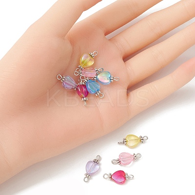 Transparent Acrylic Connector Charms PALLOY-YW0001-53-1