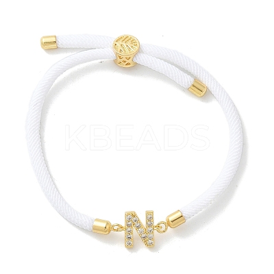 Adjustable Nylon Cord Bracelets X-BJEW-C096-01G-14-1