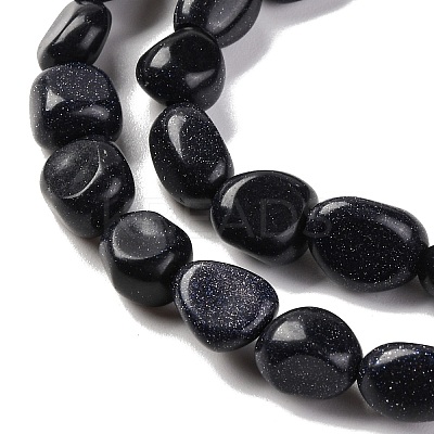 Synthetic Blue Goldstone Beads Strands LS-G-G146-A35-01-1
