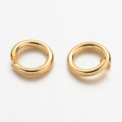Brass Open Jump Rings JRC6MM-G-1