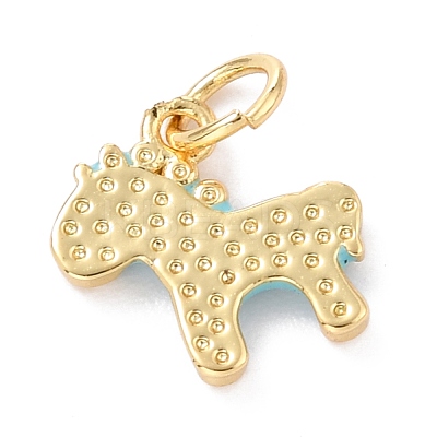 Real 18K Gold Plated Brass Charms KK-L206-008A-G-1
