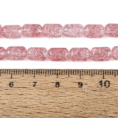Transparent Crackle Glass Beads Strands GLAA-NH0001-04-A06-1
