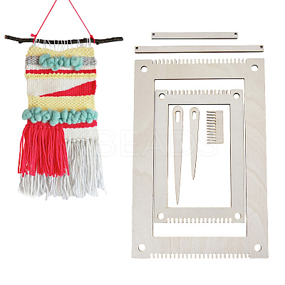 7Pcs Wooden Knitting Loom Kits DIY-WH0136-910-1