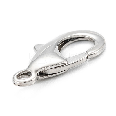 Non-Tarnish 304 Stainless Steel Lobster Claw Clasps STAS-C024-15P-1