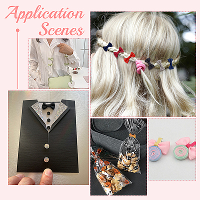 120Pcs 6 Colors Handmade Woven Costume Accessories WOVE-PH0001-18A-1