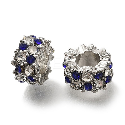 Rack Plating Alloy European Beads FIND-H005-04P-1