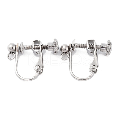 Non-Tarnish 316 Stainless Steel Clip-on Earring Findings X-STAS-K274-09P-1