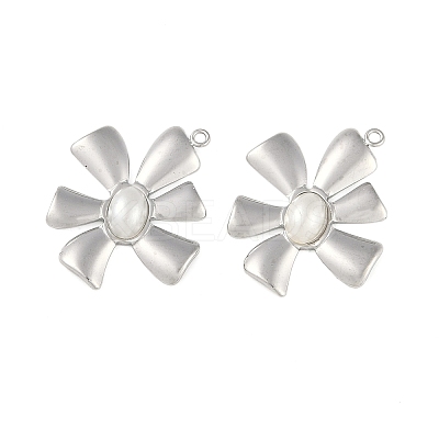 304 Stainless Steel Pendants STAS-Z070-02P-04-1