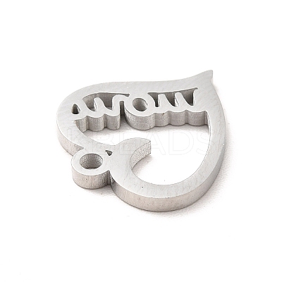 Non-Tarnish Mother's Day Theme 304 Stainless Steel Pendants STAS-E171-03P-03-1
