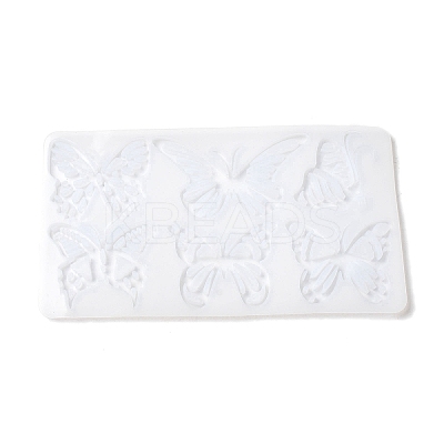 Rectangle with Butterfly Pattern DIY Pendant Silicone Molds X1-DIY-G114-04-1