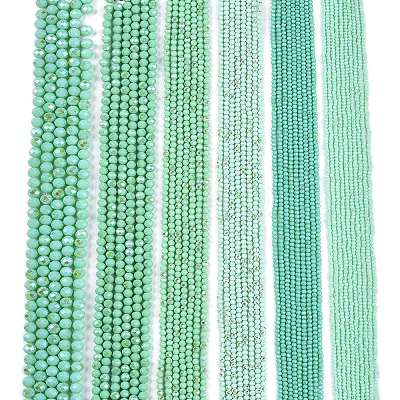 Electroplate Opaque Solid Color Glass Beads Strands EGLA-A044-P3mm-L14-1