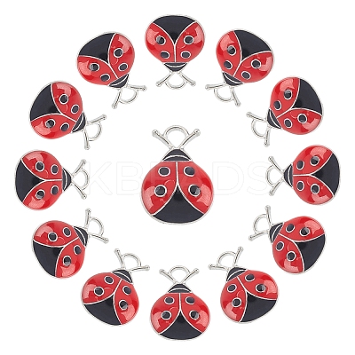 30Pcs Alloy Enamel Pendants ENAM-SC0002-13-1
