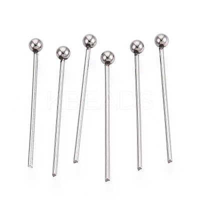 304 Stainless Steel Head Pins STAS-T065-18mm-20P-1