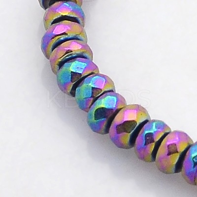 Electroplate Non-magnetic Synthetic Hematite Beads Strands G-J208B-06-1