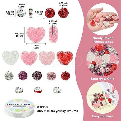 DIY Valentine's Day Bracelets Making Kits DIY-YW0012-60-1