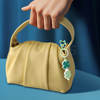 13Pcs 13 Colors Baking Paint Zinc Alloy Enamel Locking Carabiner FIND-SC0021-06-1