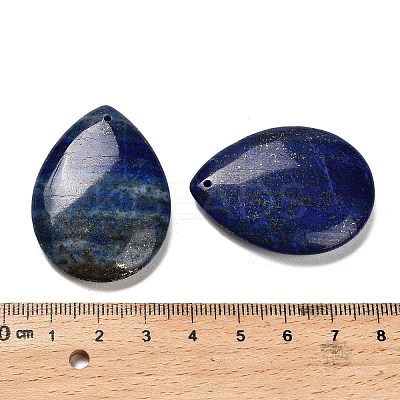 Natural Lapis Lazuli Pendants G-Z088-02L-1