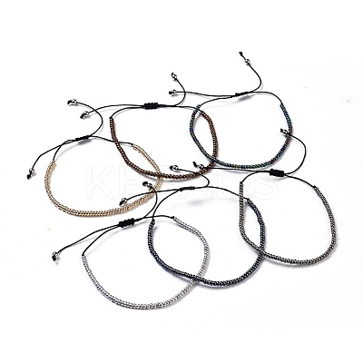 Nylon Thread Braided Beads Bracelets BJEW-JB04348-1