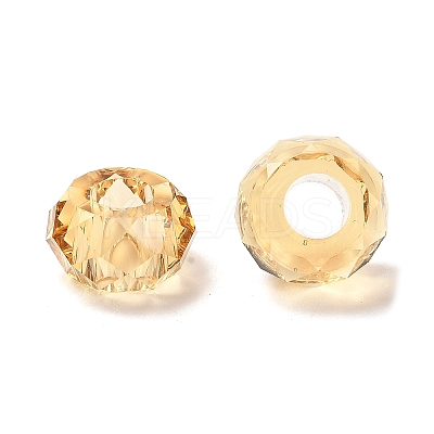 Transparent Resin European Beads RESI-B020-05H-1
