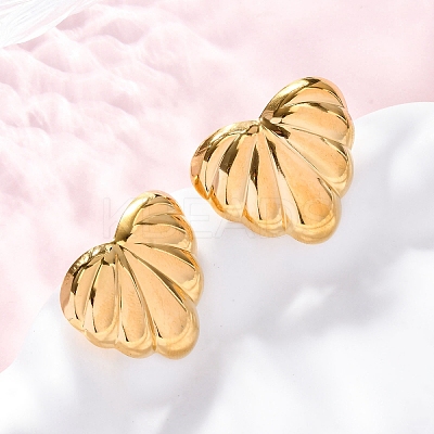 304 Stainless Steel Stud Earrings for Women LS-EJEW-F357-03G-04-1