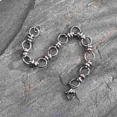 Tarnish Resistant 304 Stainless Steel Link Chain Bracelets BJEW-Z011-10P-1