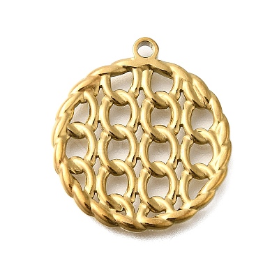 PVD Vacuum Plating 201 Stainless Steel Pendants STAS-C111-10G-1