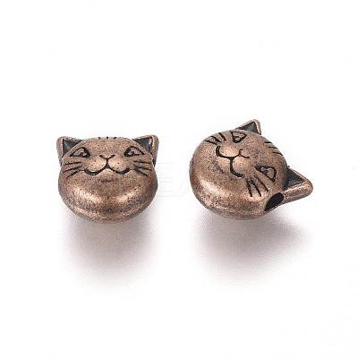 Tibetan Style Alloy Kitten Beads LS-X-TIBEP-GC178-R-NR-1