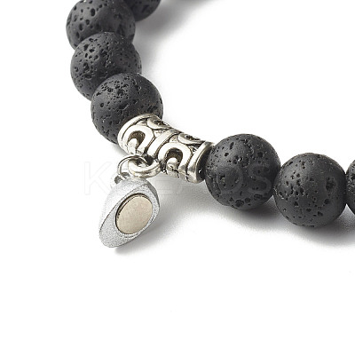Magnetic Heart Clasps Bracelets Set for Couples Best Friends BJEW-JB06791-1